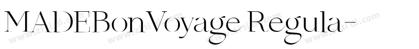 MADEBonVoyage Regula字体转换